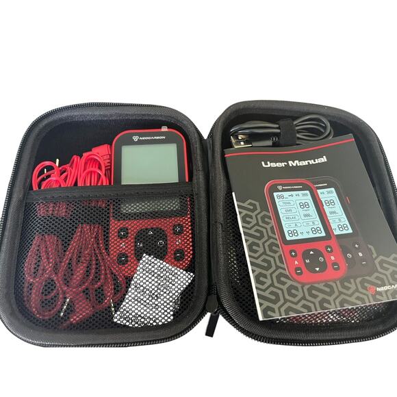 Neocarbon Electric Pain Relief TENS Unit With Case- New in box - Picture 4 of 6